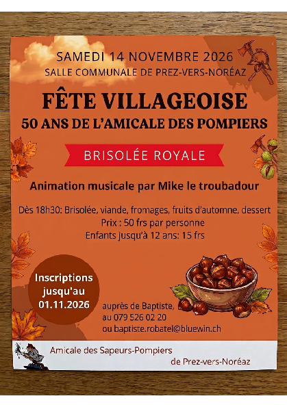 image-1 - Fête villageoise - 50 ans de l'Amicale des pompiers de Prez-vers-Noréaz
